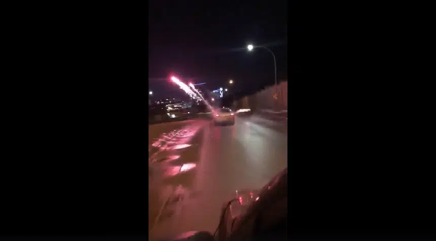 Police seeking information after video shows people shooting fireworks out of car windows