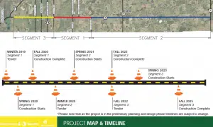 Highway 5 improvements map