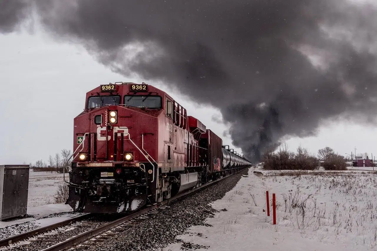Broken rail suspected in two fiery Saskatchewan train derailments