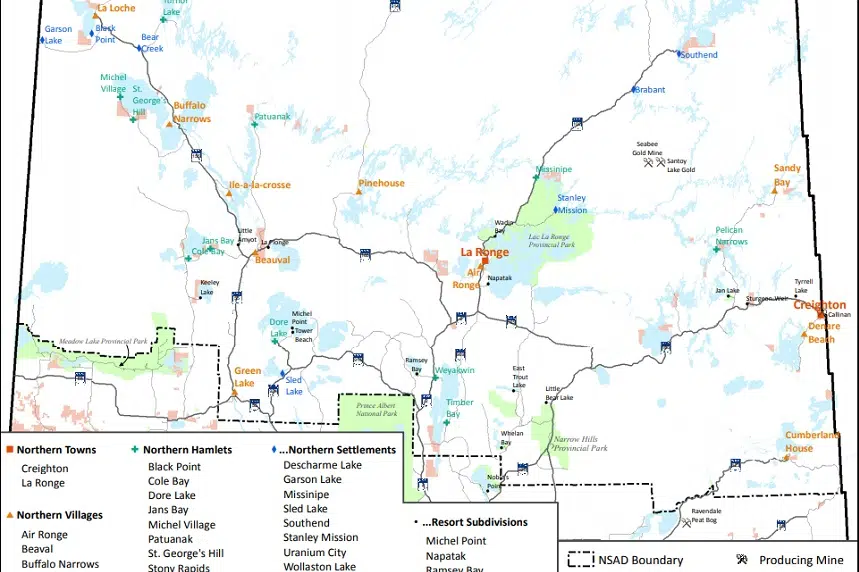 Map Of Northern Saskatchewan Northern Saskatchewan locked down with checkpoints to help contain 