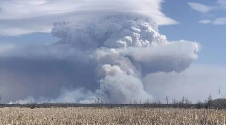 Wildfire east of P.A. forces small evacuation of James Smith Cree Nation