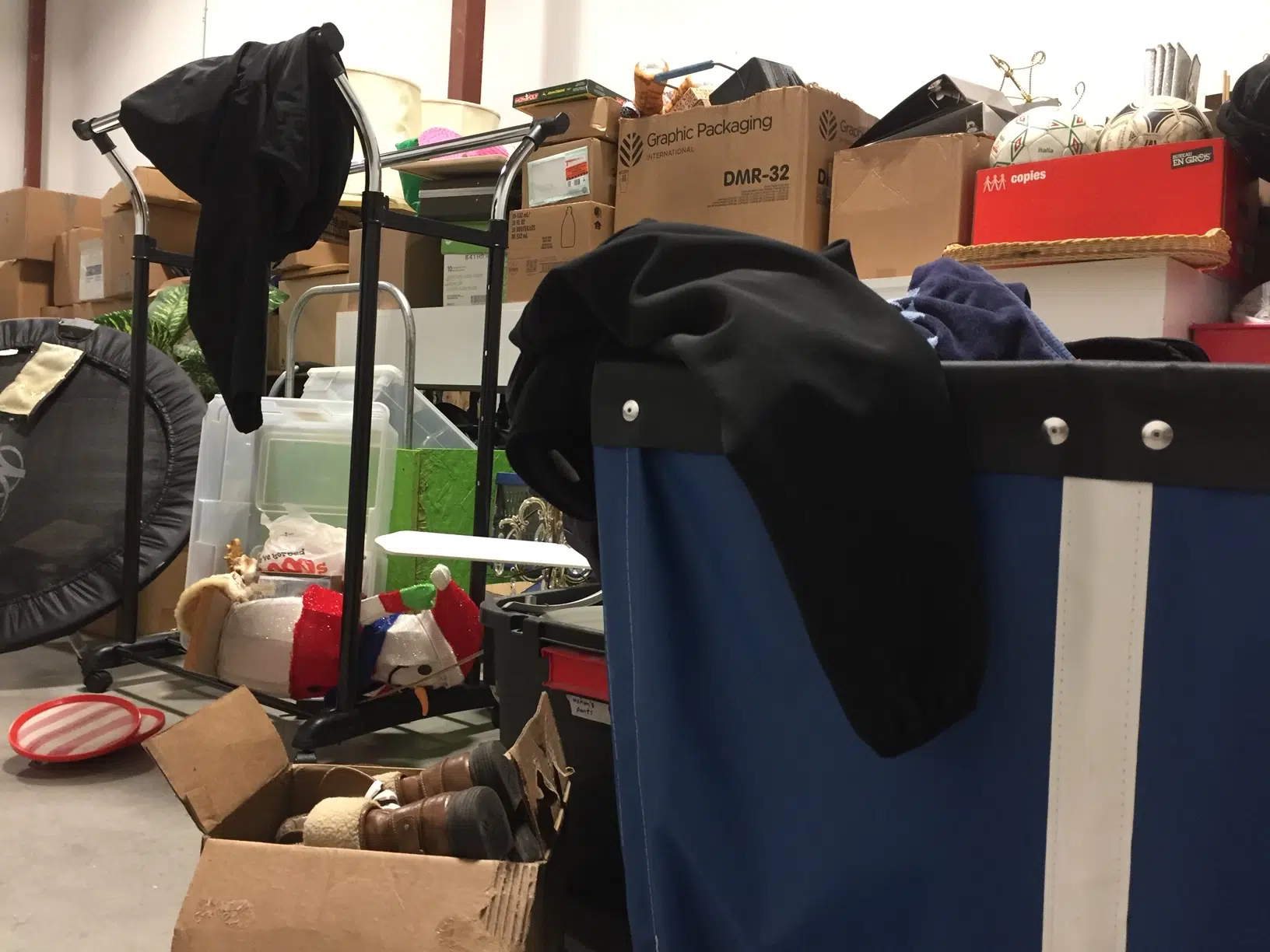 Rush of donations at Mission Thrift Store Wednesday
