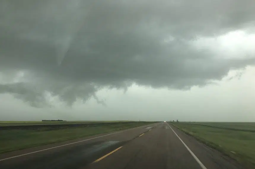 Severe thunderstorm watch in effect for portion of southeastern Saskatchewan
