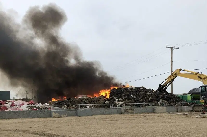 Saskatoon firefighters assist with fire at GFL Environmental