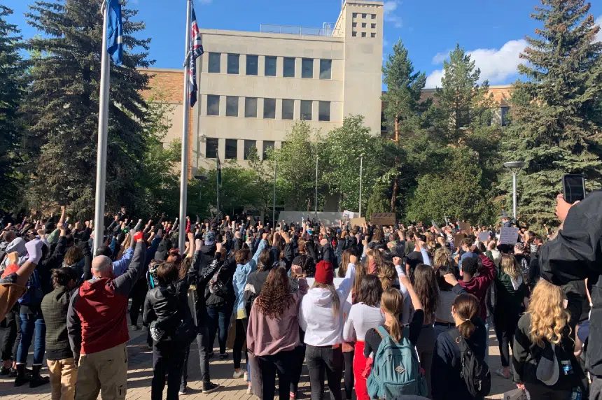 ‘Change is happening:’ peaceful protesters take over Saskatoon’s downtown in rally, march