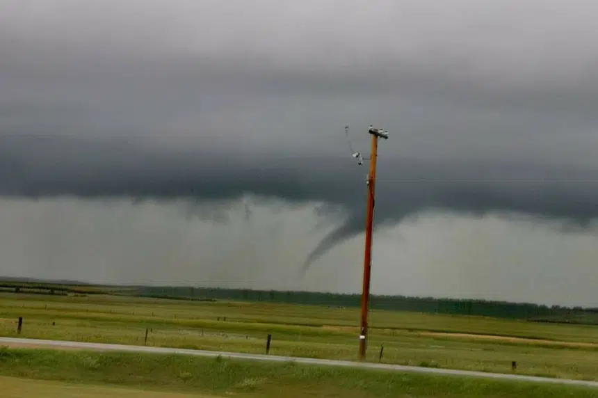 Unconfirmed tornado with possible touch down near Bengough highlights Friday storms