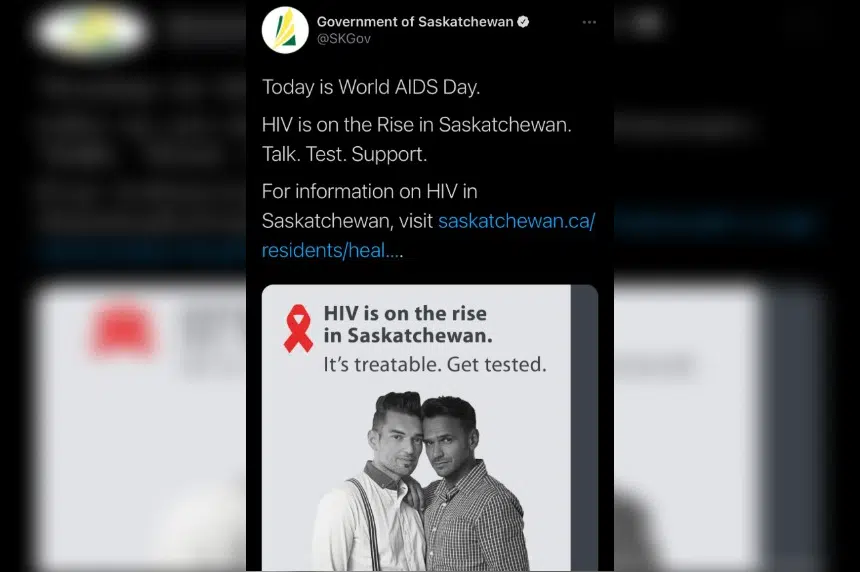 OUTSaskatoon says province’s tweet on HIV reiterates ‘archaic mentalities,’ expresses disappointment