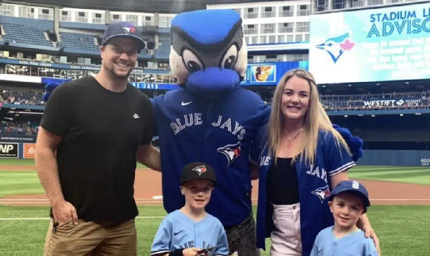 Toronto Argonauts on X: Swag delivers the first pitch at the @BlueJays  game 🔥  / X