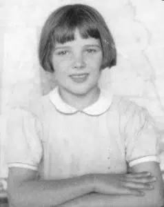 A photo of Kathy Hill as a child