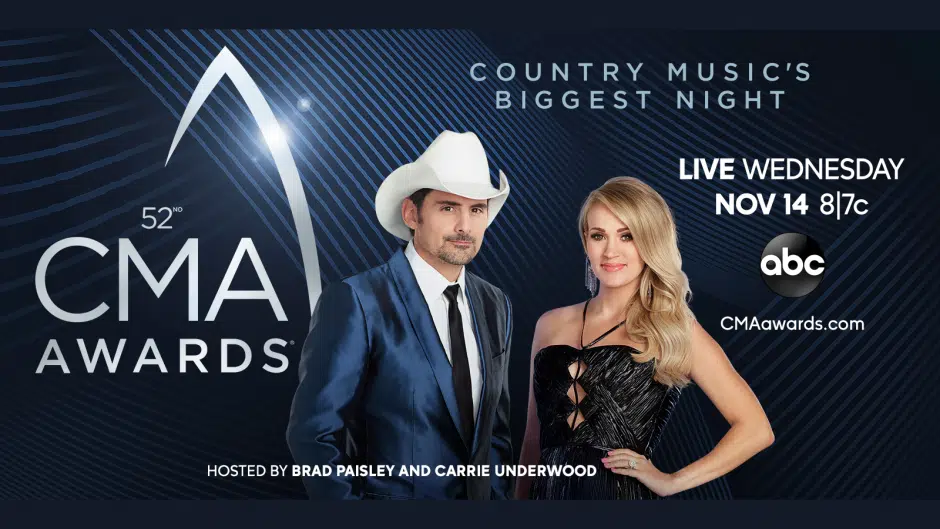 The CMA Awards are TONIGHT! Here’s my predictions QX104 Country
