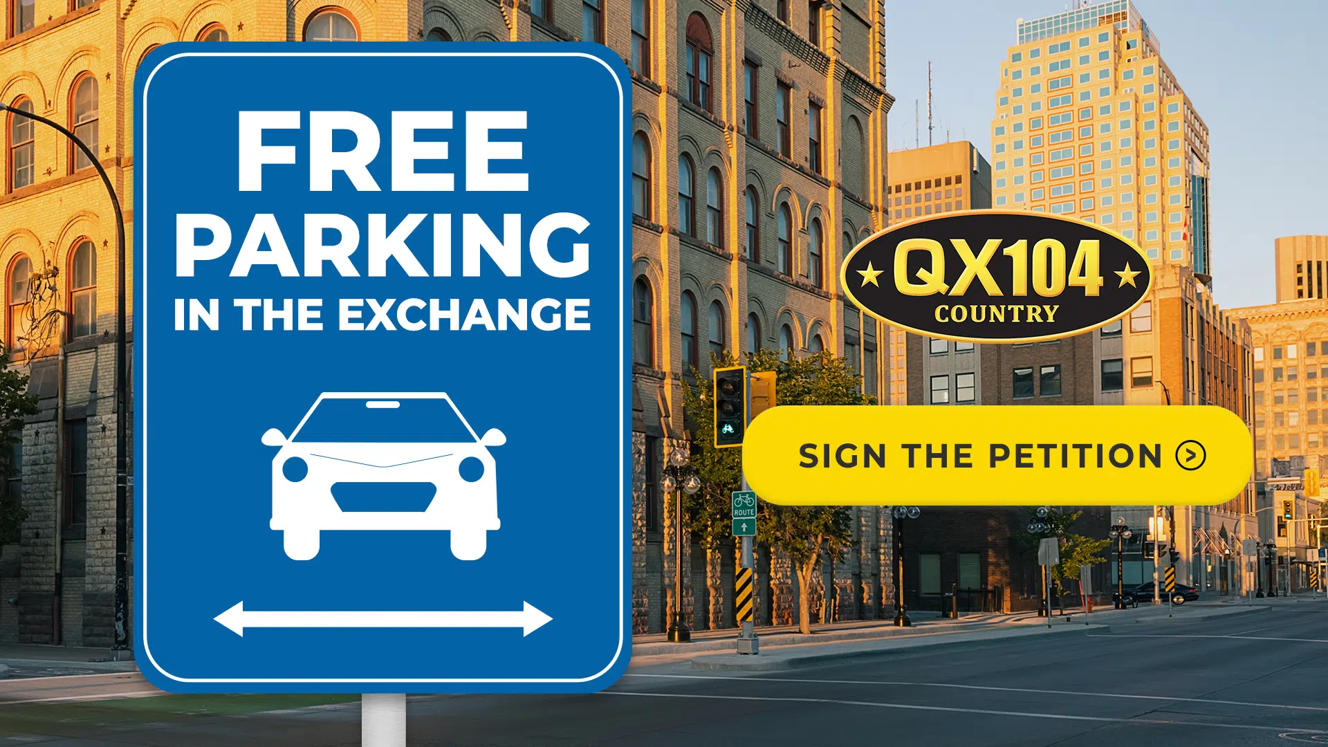 Petition Free Parking in the Exchange District for the Summer QX104
