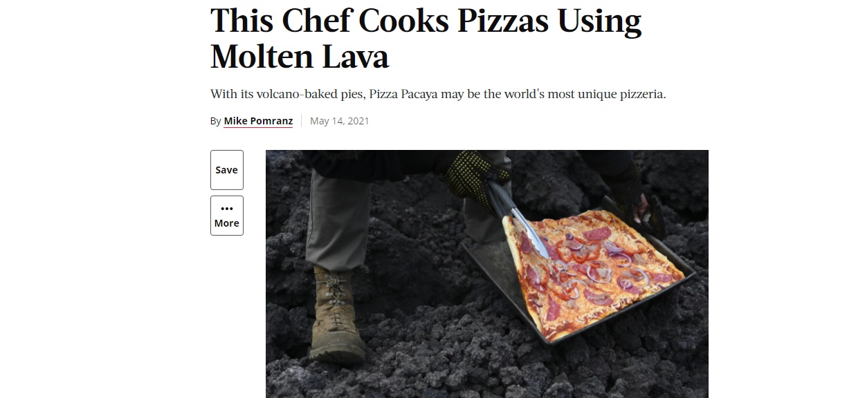 Move over, Brick Oven Pizza; Try Volcano! - Vimarsana News
