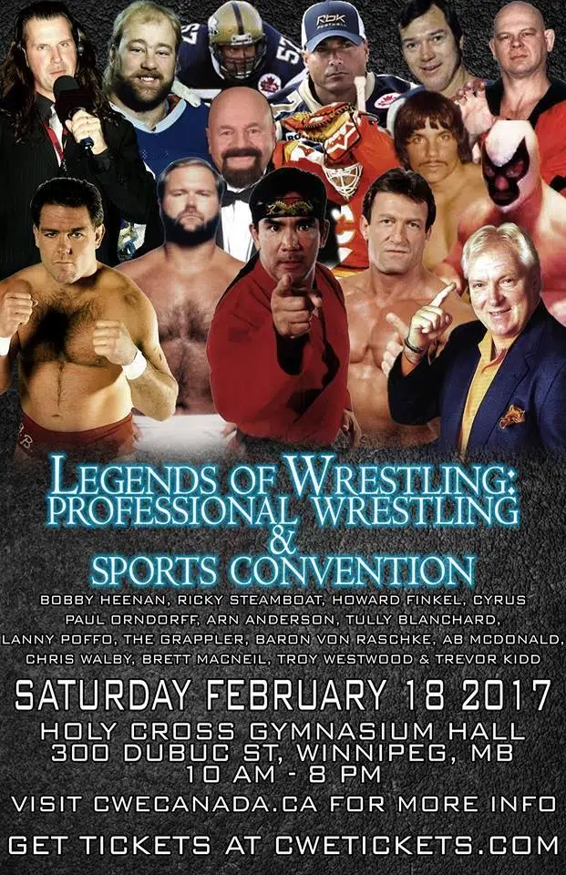 Meet Legends of Pro Wrestling TOMORROW! 943 The Drive Winnipeg's