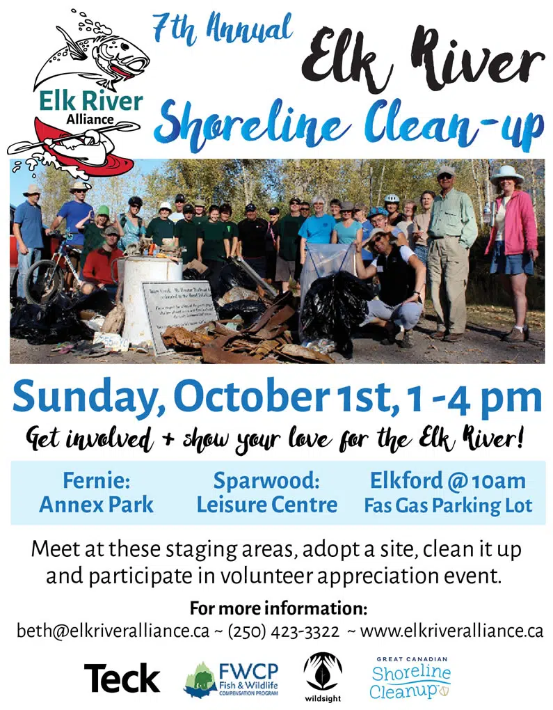 Elk River Shoreline CleanUp runs Sunday across Elk Valley The Drive FM