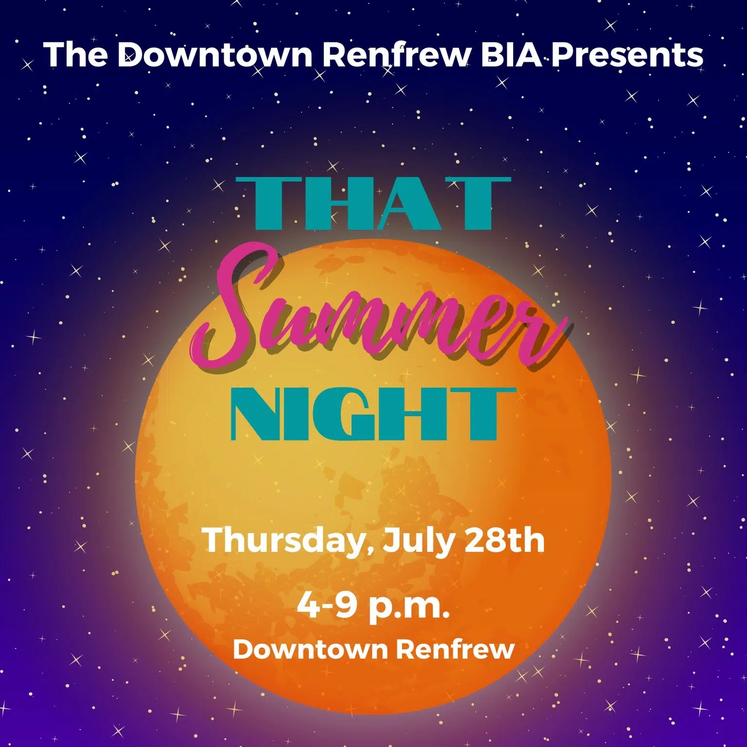 COMMUNITY SPOTLIGHT “That Summer Night” Opens Renfrew’s Downtown to