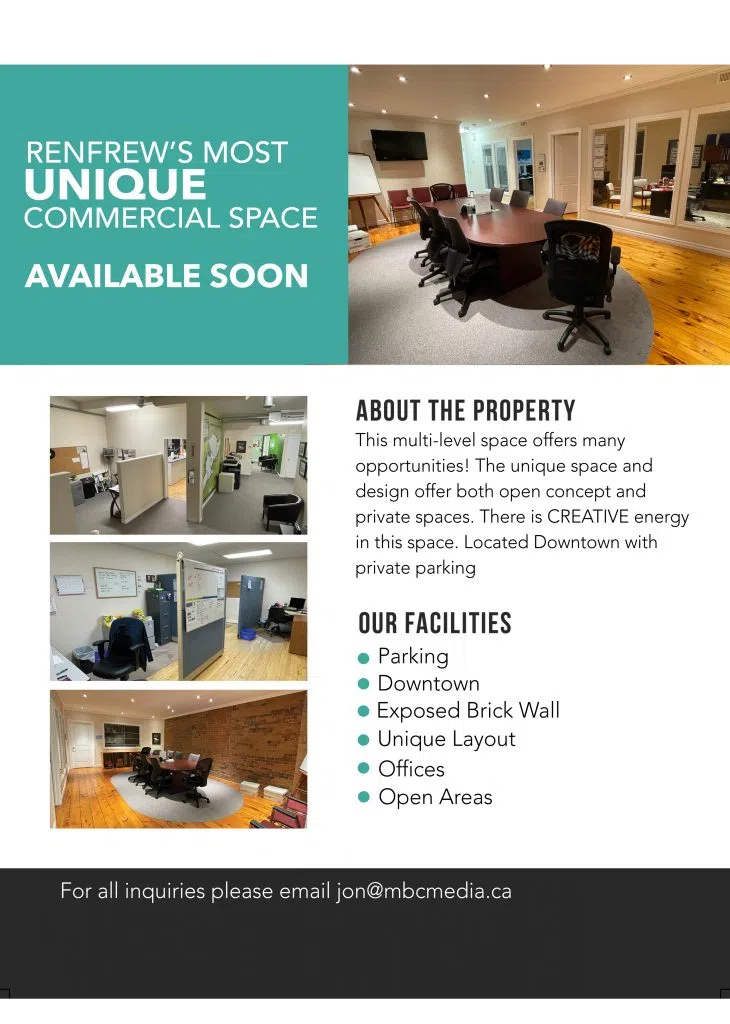 Space For Lease 96.1 Renfrew Today