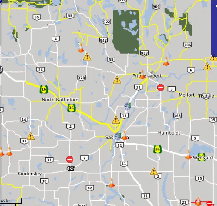 Saskatchewan Highways Conditions Map March 9Th, Highways Update | Meadowlakenow