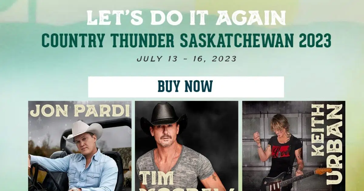 Country Thunder, Craven Lineup for 2023 meadowlakeNOW