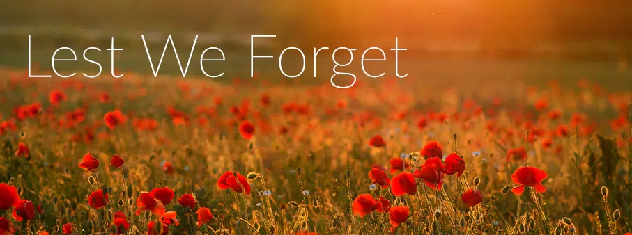 Remembrance Day: Lest we forget