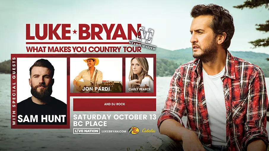 Luke Bryan What Makes You Country Tour 2018 New Country 100.7 Kelowna