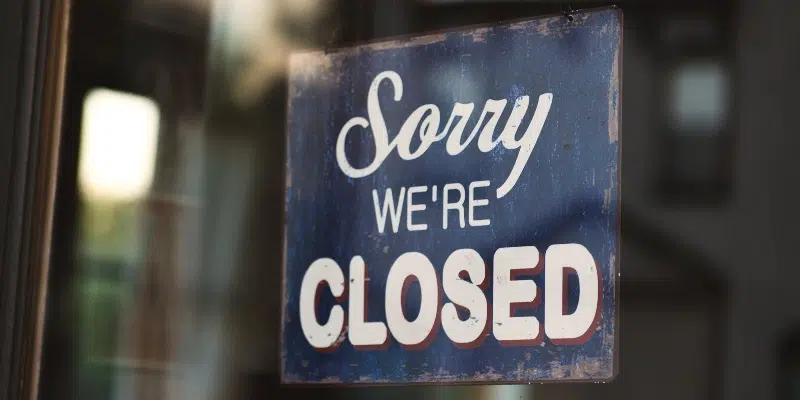 A number of businesses closed due to the Thanksgiving Holiday