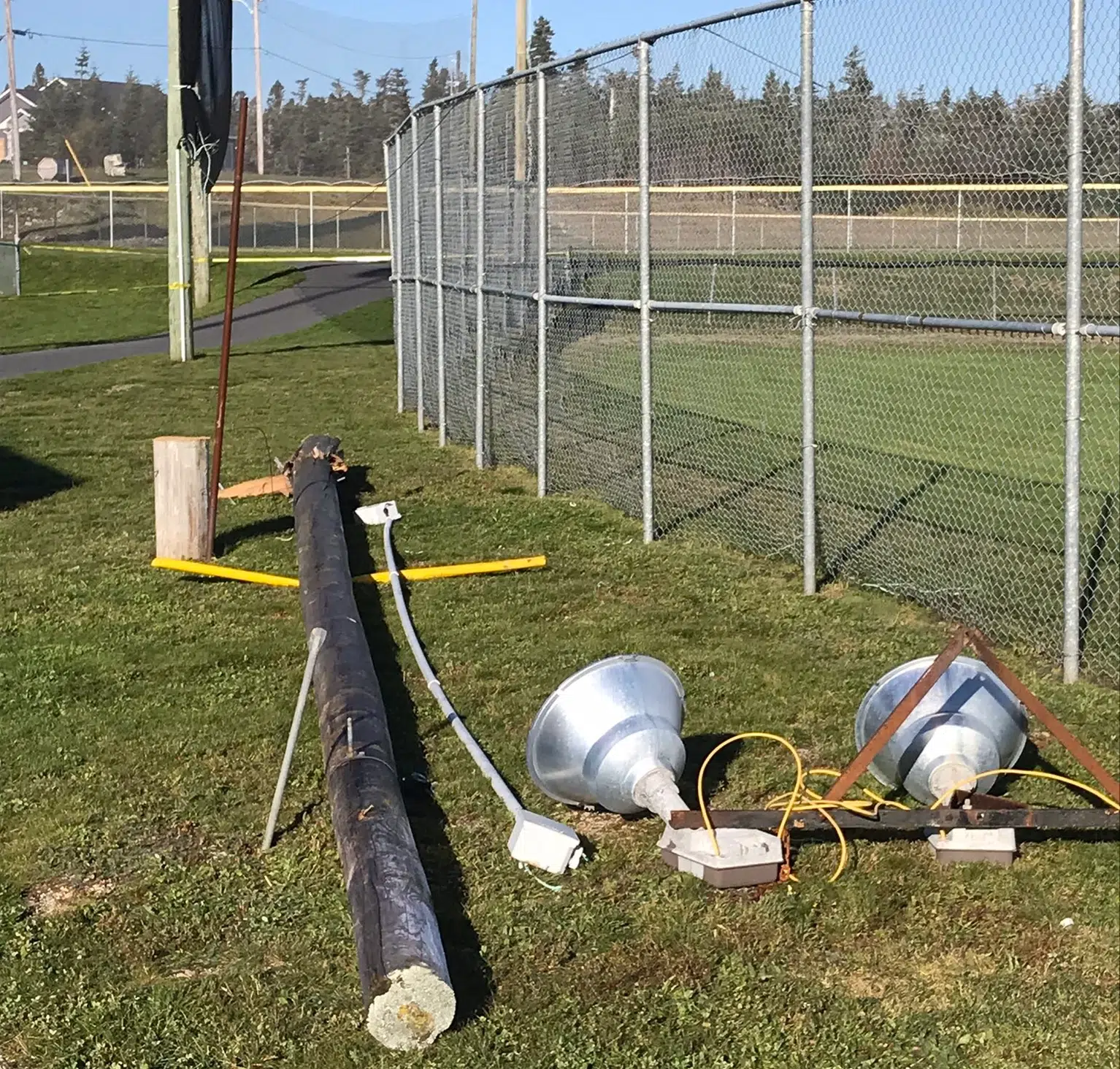 Bay Roberts Complex Reopens After Cracked Lightpole Safely Removed VOCM