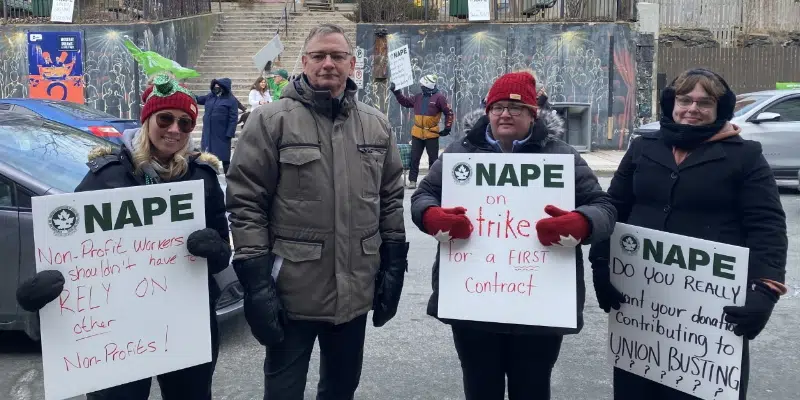 NAPE Holds Rally for Striking Choices for Youth Workers