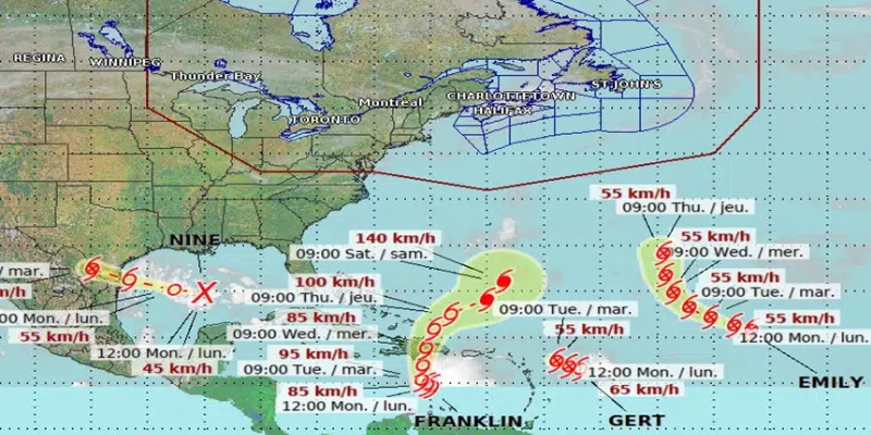 Il governo ricorda ai residenti di prepararsi mentre molteplici tempeste tropicali minacciano il bacino atlantico