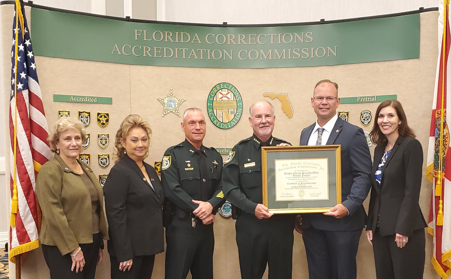 Flagler Sheriff Dedicates Jail Reaccreditation to Fallen Detention Deputy